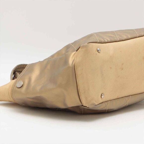 Chanel Paris Biarritz GM Coated Canvas Tote Bag Gold SilverMetal - Picture 4 of 13